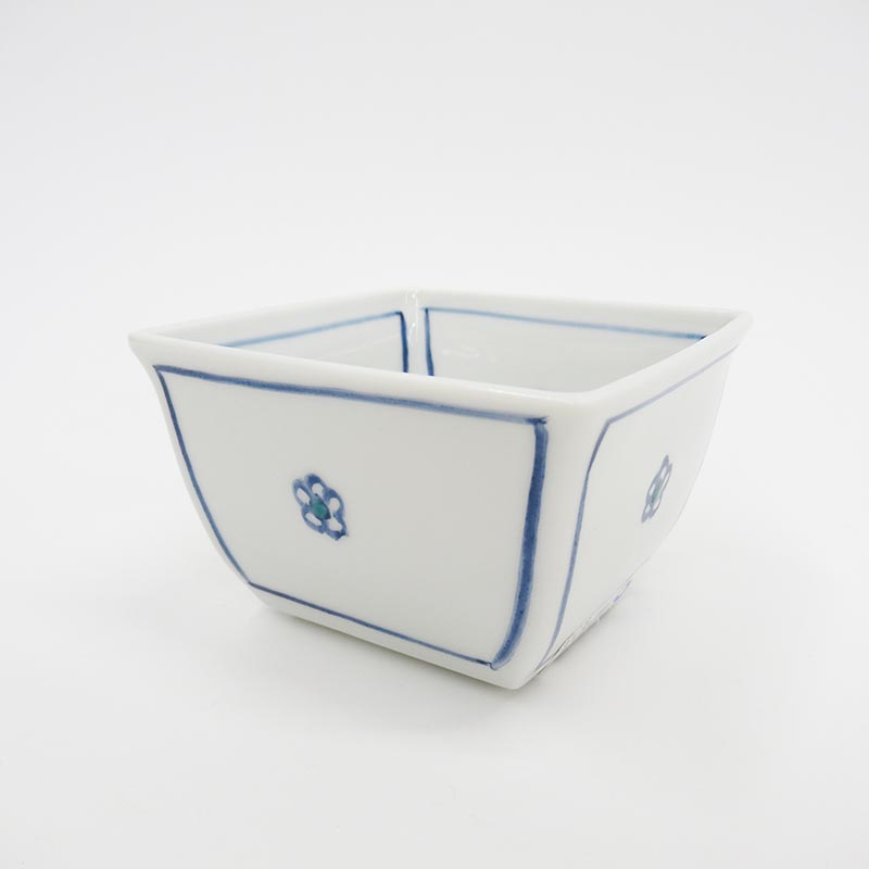 安東眉石窯  角小鉢  小梅文